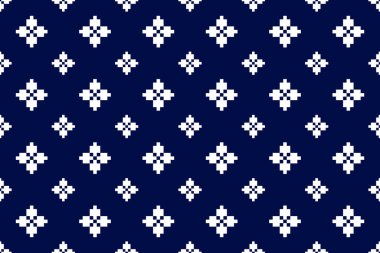 Tayland desensiz vektör çizimi, mavi ve beyaz arkaplan 