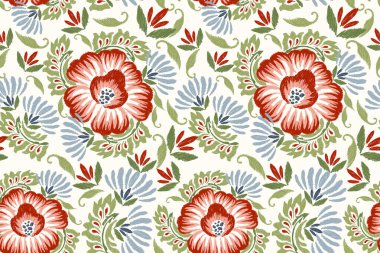 Beyaz arkaplanda yapraksız desen, vektör illüstrasyonu. Doku, kumaş, giysi, ambalaj kağıdı, dekorasyon, baskı için tasarım 