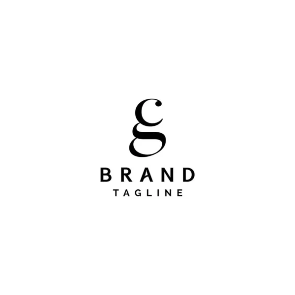 Carta Elegante Logo Design Carta Minimalista Símbolo Design Logo — Vetor de Stock