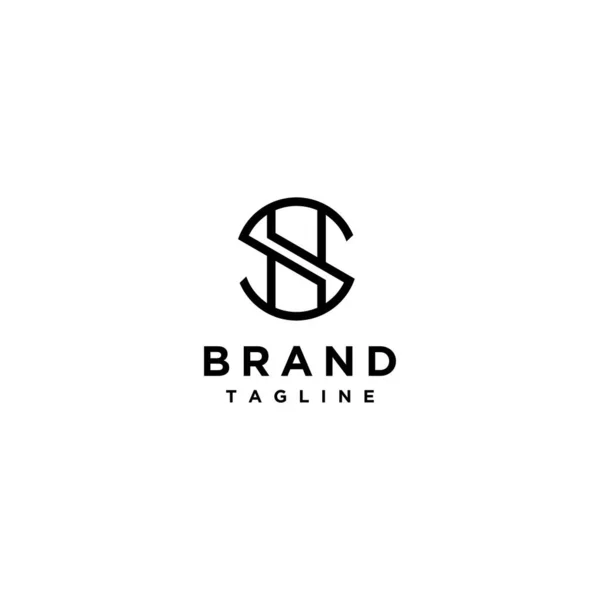 Carta Inicial Minimalista Logo Design Simples Iniciais Logo Design — Vetor de Stock