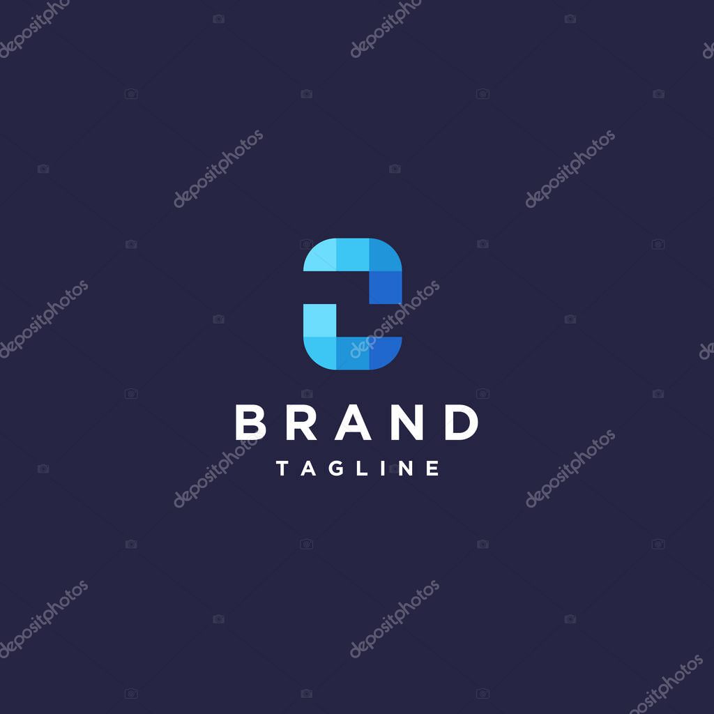 Letter Z Above Abstract Pixel Letter O Logo Design. Pixel Design Letter O With A Shadow Of The Letter Z In The Middle.