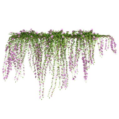 3d illustration of decorative tree shelf isolated on white background