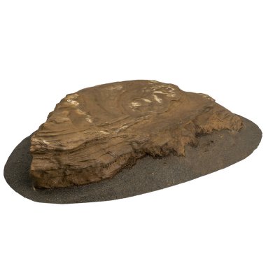 Kum rafındaki kayaların beyaz arka planda izole edilmiş 3D çizimi