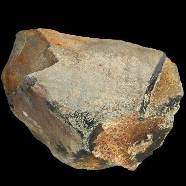 Siyah arkaplan görünümünde izole edilmiş tek taşların 3D çizimi