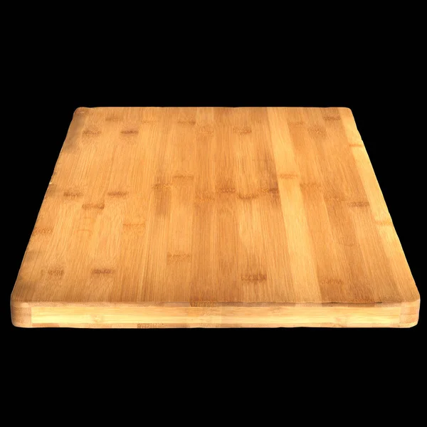 Illustration Wooden Cutting Board Isolated Black Background — Stock Photo, Image