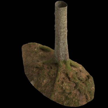 Siyah arkaplanda izole edilmiş 3d çizim