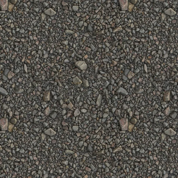 地上での砂利の3Dイラスト 地面のテクスチャ — ストック写真