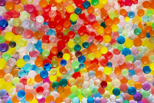 Фон Цветной Орбис Мячи Текстура Набор Разноцветной Орбиты Бусины Orbeez — стоковое фото
