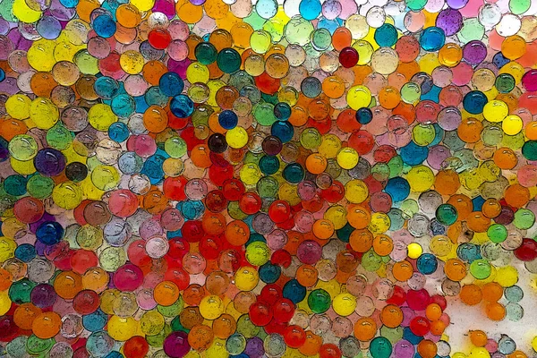 Фон Цветной Орбис Мячи Текстура Набор Разноцветной Орбиты Бусины Orbeez — стоковое фото
