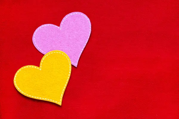Hearts Background Concept Love Valentine Day Images Hearts Background Copyspace — Stock Photo, Image
