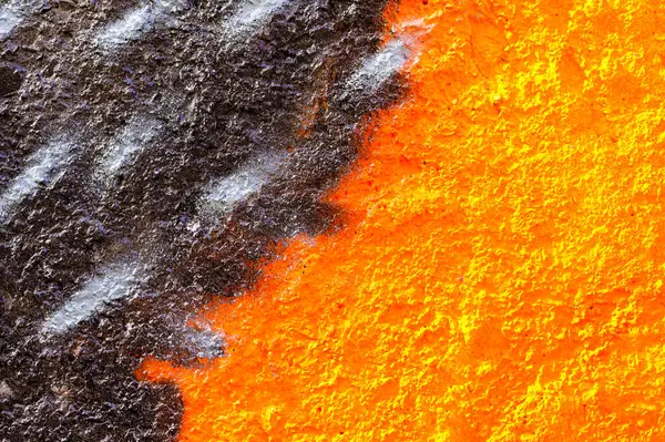Pared Está Pintada Naranja Colores Oscuros Textura Una Pared Color —  Fotos de Stock