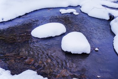 Kış manzarası. Kış sahne