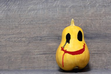 Büyük turuncu balkabağı. Cadılar Bayramı için balkabağı. Cadılar Bayramı 'nda. Cadılar Bayramı Balkabağı Kafa