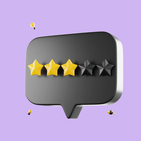 Review Rating Stars Best Excellent Services Rating Five Stars Product — Stock Photo, Image