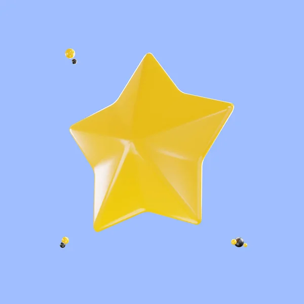Hacer Que Estrella Oro Brillo Emoji Estrella Elemento Mágico Lindo — Foto de Stock
