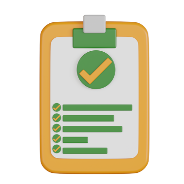 Alışveriş listesi perakende 3d simgesi ile sarı pano üzerindeki yeşil işaretler tamamlanmış görevleri sembolize ediyor ve verimli alışveriş ve perakende yönetimi için organize planlama