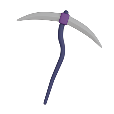 Cadılar Bayramı 3D ikon kazma ürkütücü gülümseme.