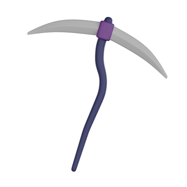 Cadılar Bayramı 3D ikon kazma ürkütücü gülümseme.