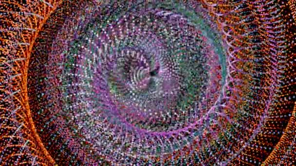 Абстрактні Частинки Лави Кульковий Дріт Червоний Помаранчевий Полум Фіолетовий Фіолетовий — стокове відео
