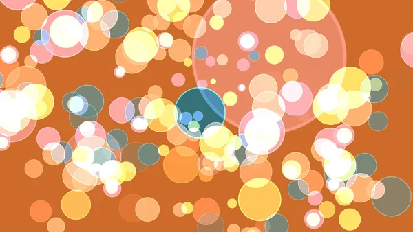 Colorida Luz Naranja Burbuja Divina Dimensión Bokeh Desenfoque Abstracto Naranja —  Fotos de Stock