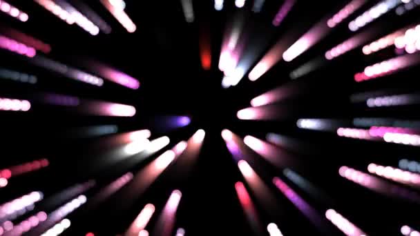 Elemento Partícula Explosión Estrella Del Radio Luz Del Flash Pantalla — Vídeo de stock