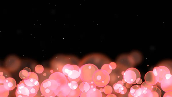 Bule Cerc Strălucesc Mărimea Trandafirului Aleatoriu Stele Albe Negru Izolat — Fotografie, imagine de stoc