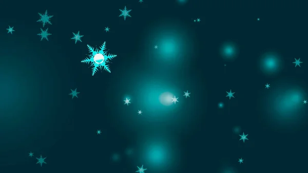Snowflake Six Star Twelve Branch Short Thorn Wing Falling Ice — Stock Photo, Image