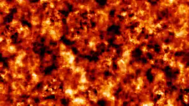 Fuego Humo Oscuro Efecto Llama Textura Alta Temperatura Fondo Superficial — Vídeos de Stock