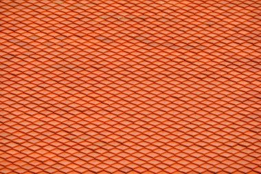 Arka planda çatı fayansı var. Çatının şekli. kiremit üst koruma