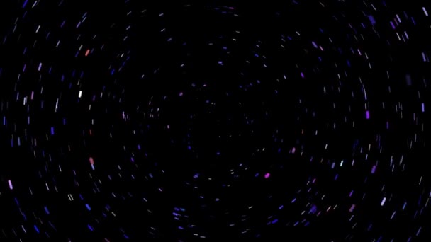 空间上恒星场的百万粒子光 — 图库视频影像