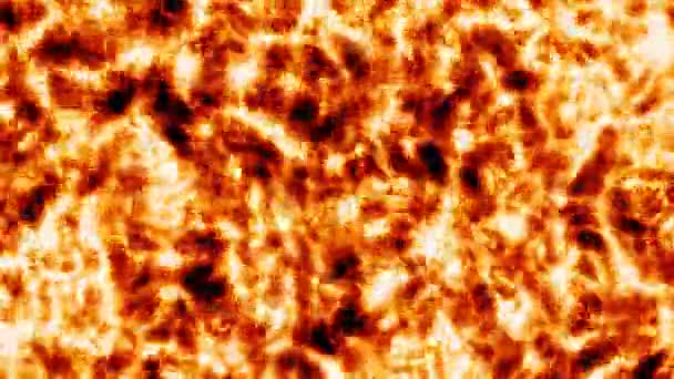 燃える炎効果熱および高温質の滑らかな表面の背景 — ストック動画