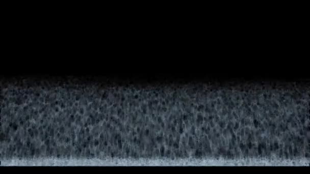 津波効果ライトブルーウォーター大きなサイズが空中に撮影され 黒いスクリーンのレベルを下げます — ストック動画