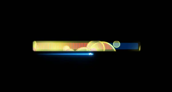 Прогрес Бар Наполовину Лазерної Стрільби Анімації Завантаження Бар Червоний Заповнення — стокове фото
