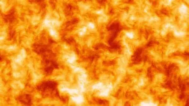 Хаос Эффекта Пламени Тепла Высокой Температуры Текстуры Гладкий Фон Поверхности — стоковое видео
