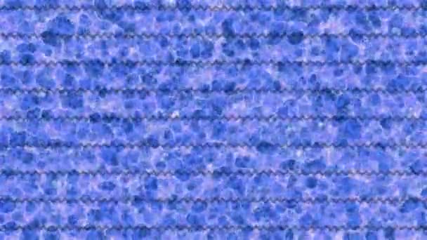 Abstracto Textura Azul Siete Piezas Paso Tejedores Ola Fondo Superficie — Vídeos de Stock