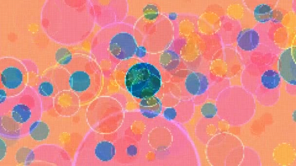 Milliom Σωματίδια Μπάλα Φως Φούσκα Θεϊκή Διάσταση Bokeh Θαμπάδα Abscract — Αρχείο Βίντεο
