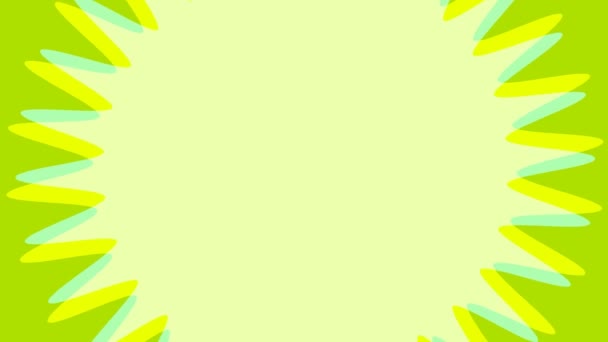 Chat Messaggio Animazione Chiamata Fuori Ruotare Sullo Sfondo Verde Limone — Video Stock
