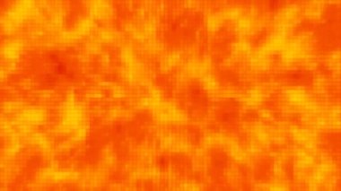 Mozaik soyut ışın ışığı ve sıcak hava akımında gölge ateş dalgalanması