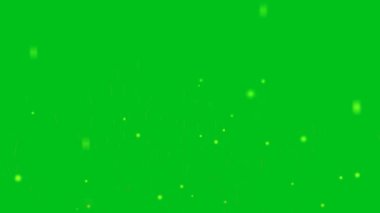 Kül tozu, düşük yerçekimli 100 parçacık çizgisi oluşturur ve yeşil ekranın tepesine uçar.