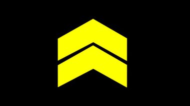 Bu çarpıcı görüntü, dinamik ve enerjik bir görsel element gerektiren modern grafik tasarımları için mükemmel, siyah bir zemin üzerinde cesur sarı oklar içerir..