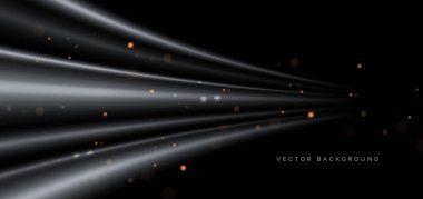 Koyu arkaplanda gri bir eğim var. Pankart, broşür ve sunum kullanırsın. Vektör illüstrasyonu