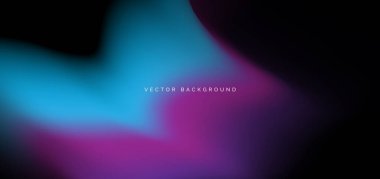 Koyu arkaplanda mavi bir eğim var. Pankart, broşür ve sunum kullanırsın. Vektör illüstrasyonu