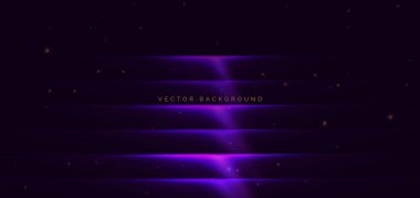 Soyut modern geometrik mor parlak yatay çizgiler arka plan. Teknoloji hız hareketi. Vektör illüstrasyonu