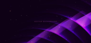 Soyut modern geometrik mor parlak yatay çizgiler arka plan. Teknoloji hız hareketi. Vektör illüstrasyonu