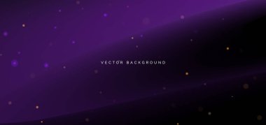 Koyu arkaplanda mor bir eğim var. Pankart, broşür ve sunum kullanırsın. Vektör illüstrasyonu