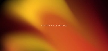 Koyu arkaplanda kırmızı ve sarı gradyan. Pankart, broşür ve sunum kullanırsın. Vektör illüstrasyonu