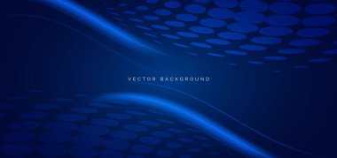 Karanlık arka planda soyut nokta geometriği. Işık dinamik etkisi. Spor konsepti geçmişi. Vektör illüstrasyonu