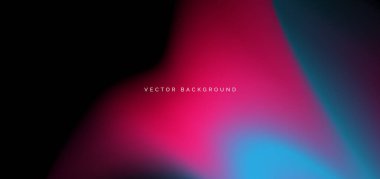 Koyu arkaplanda kırmızı ve mavi eğim. Pankart, broşür ve sunum kullanırsın. Vektör illüstrasyonu