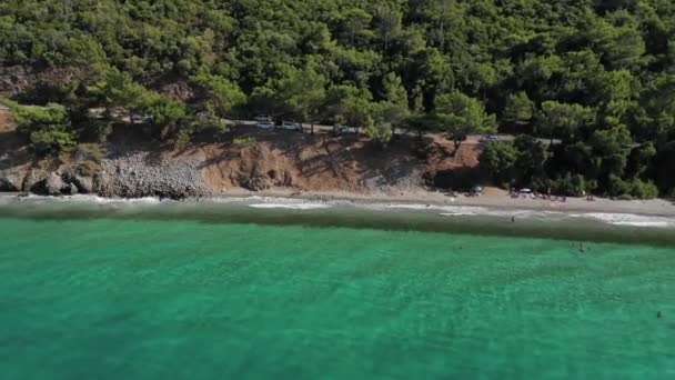 とてもきれいな海 リラクゼーションのためのリゾート地 — ストック動画