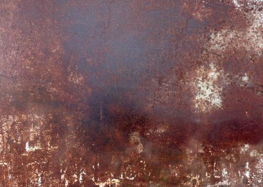 Metal background, rust texture, old iron. Corrosion from water, on sheet metal